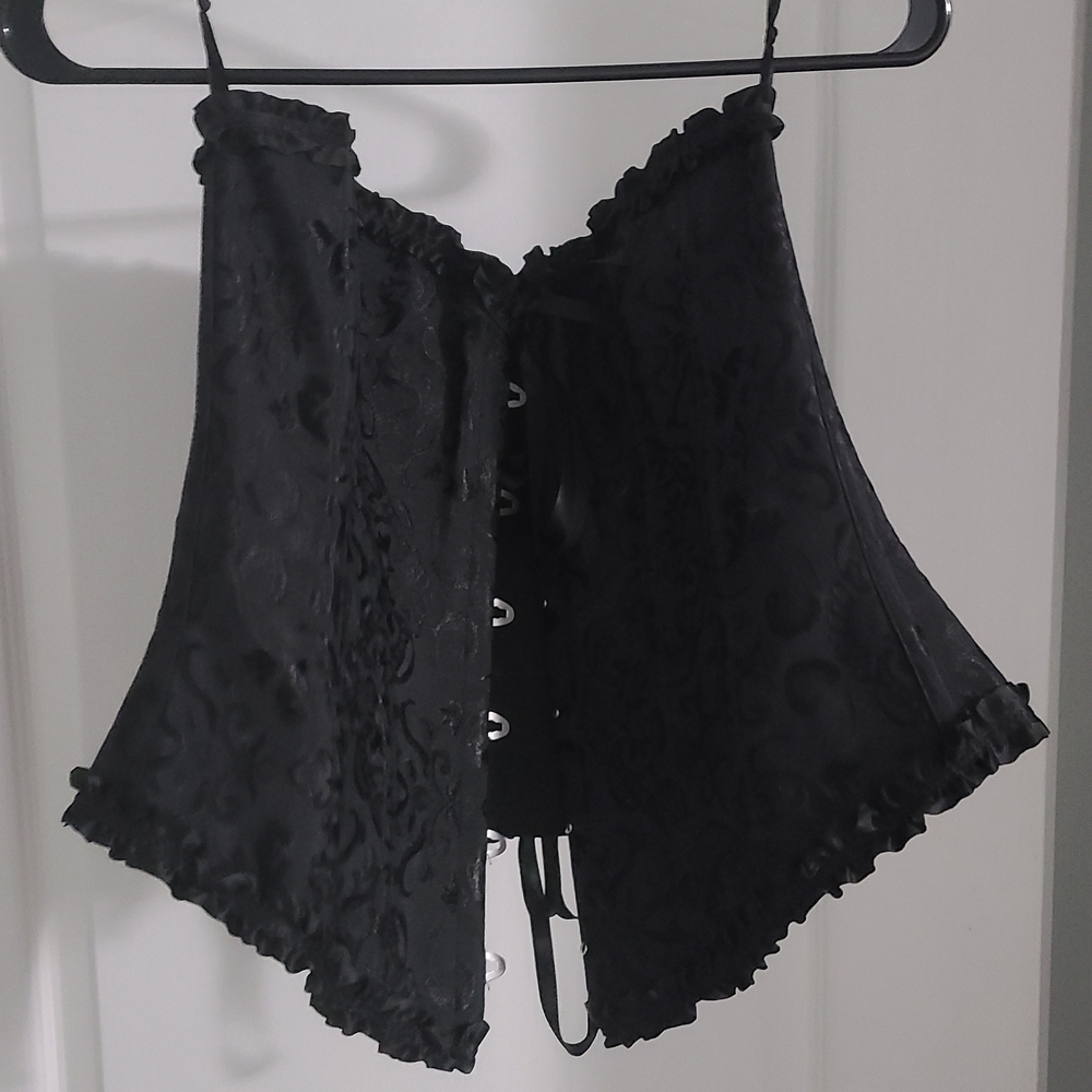 Elegant Black Corset Top